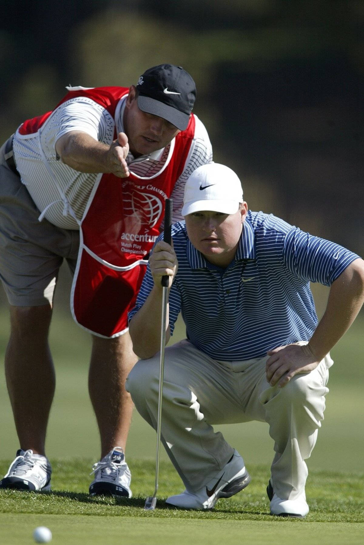 Chad Campbell And Golf Caddie Background