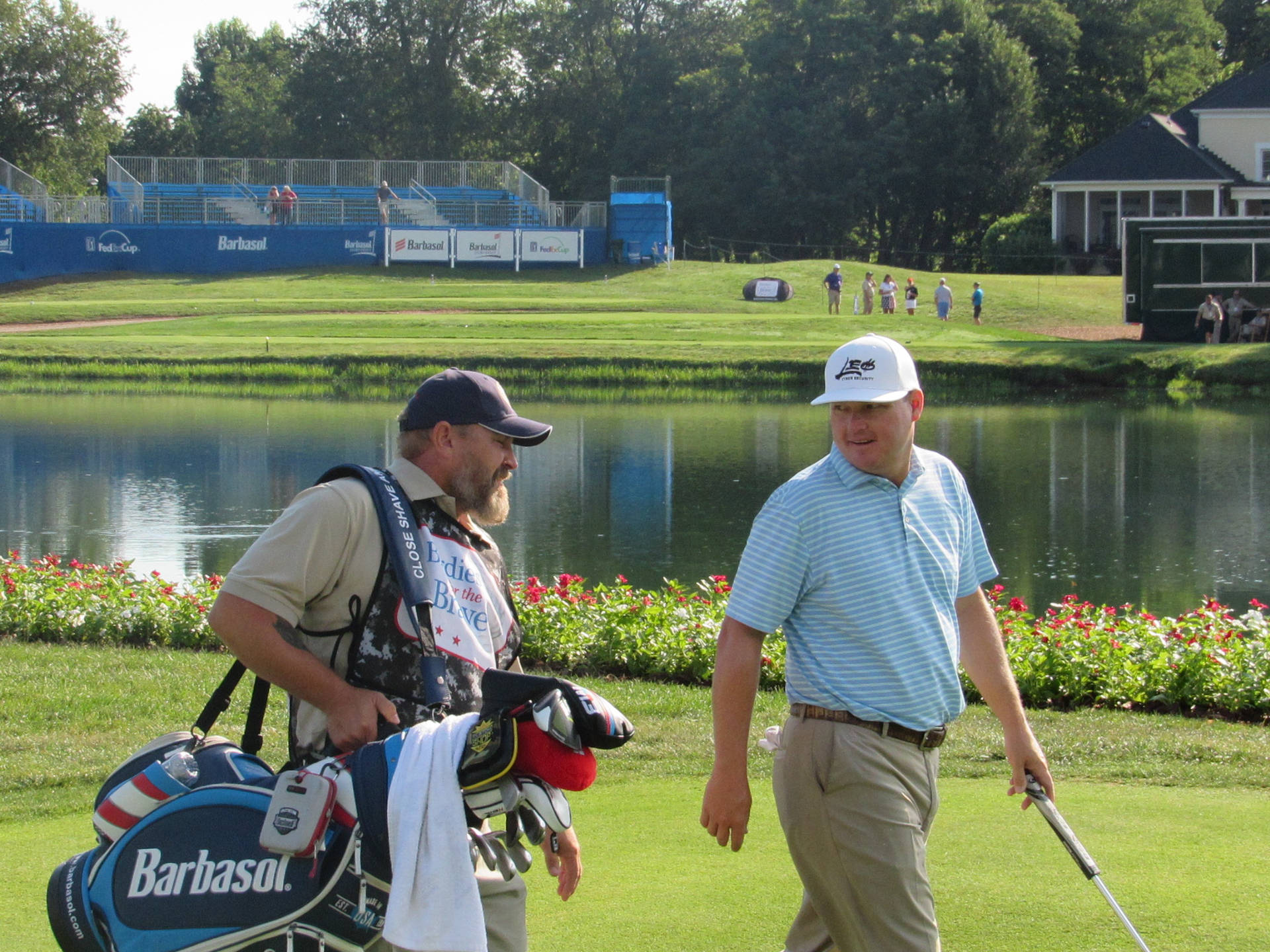 Chad Campbell Walking With Caddie Background