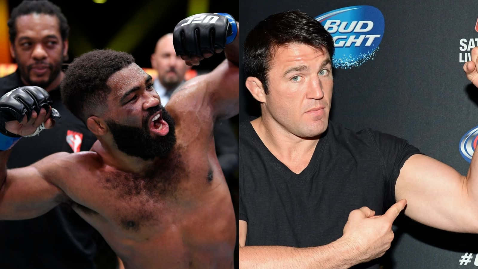 Chael Sonnen Flexing Muscles Background