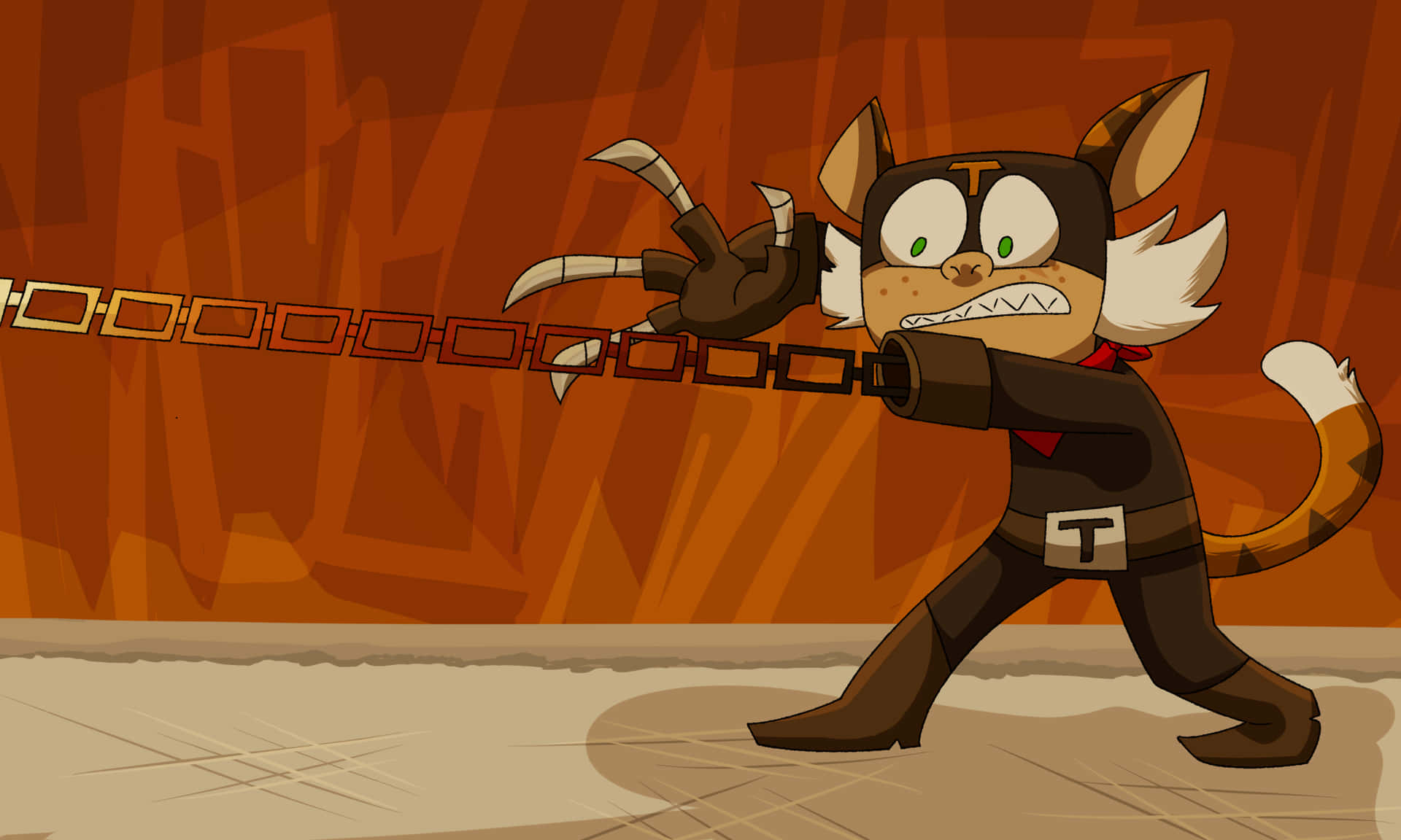 Chain Attack In El Tigre The Adventures Of Manny Rivera Background