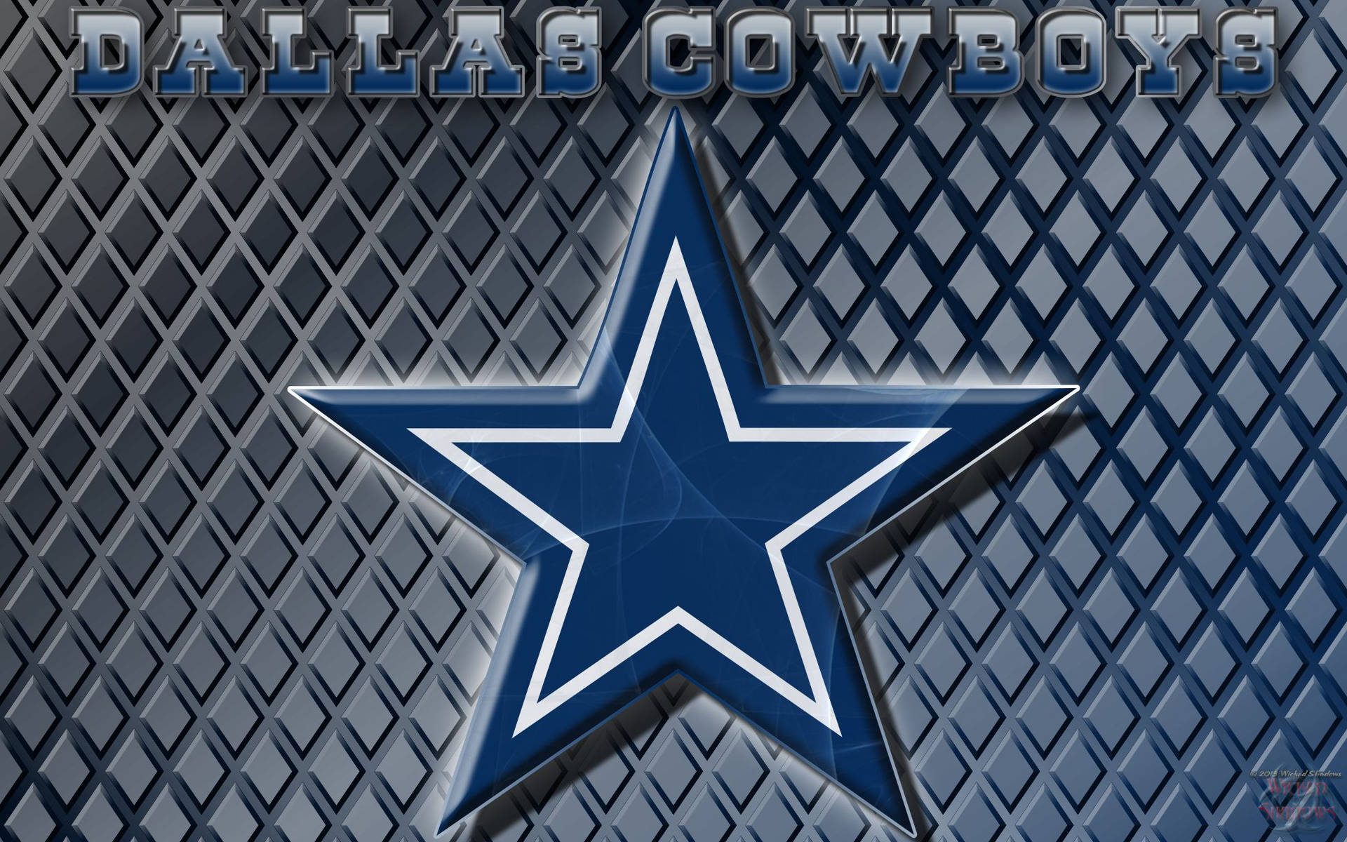 Chain Fence Dallas Cowboys Logo Background