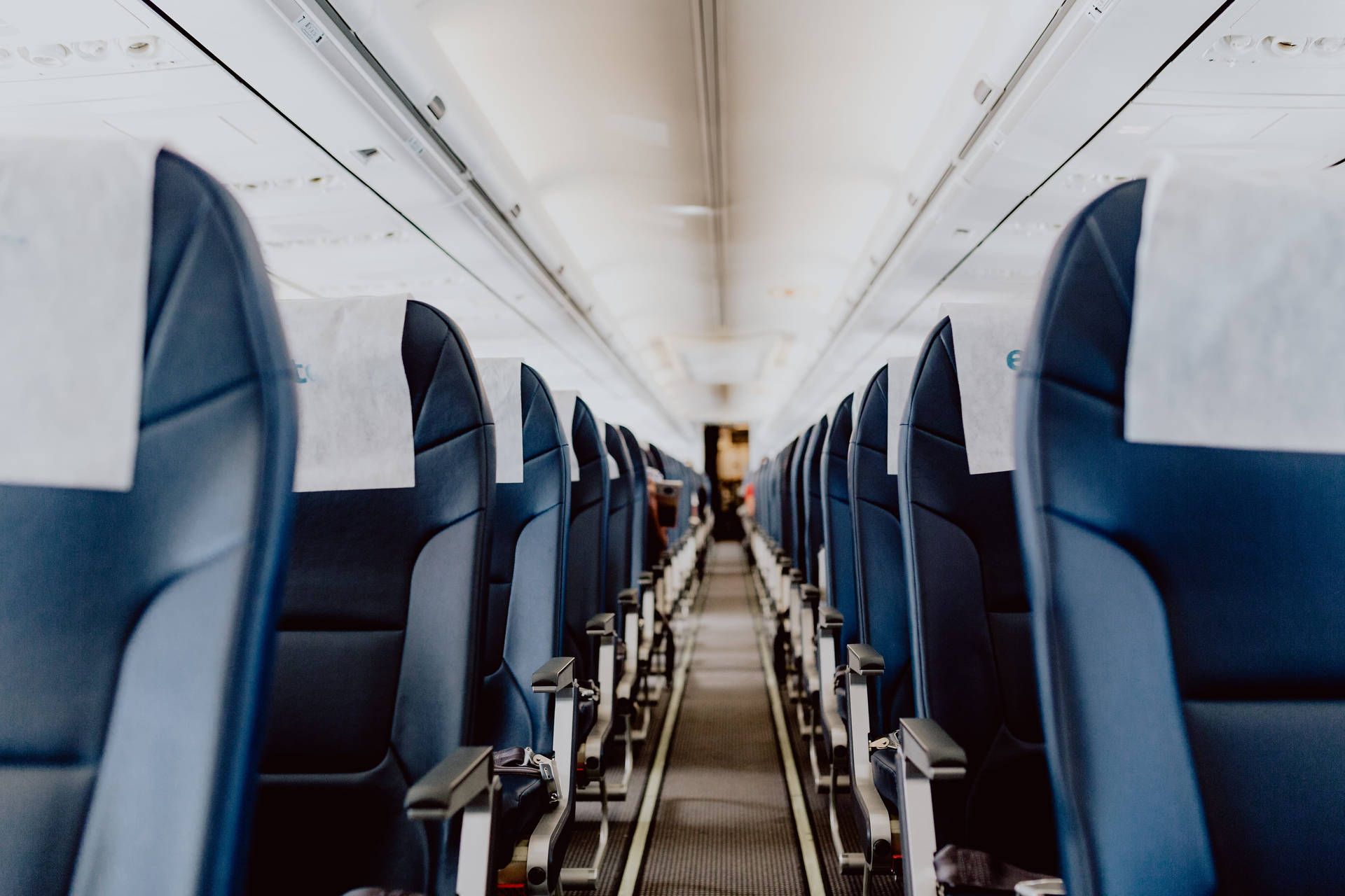 Chairs Inside Airplane 4k Background