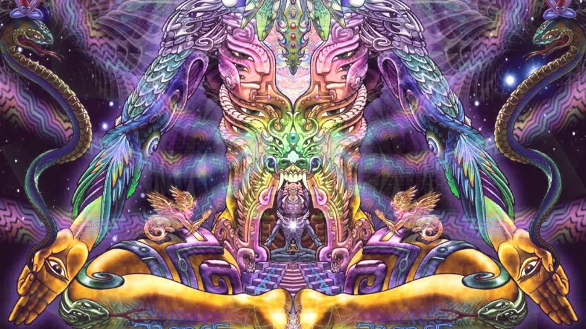 Chakra God Coloful Altar Background