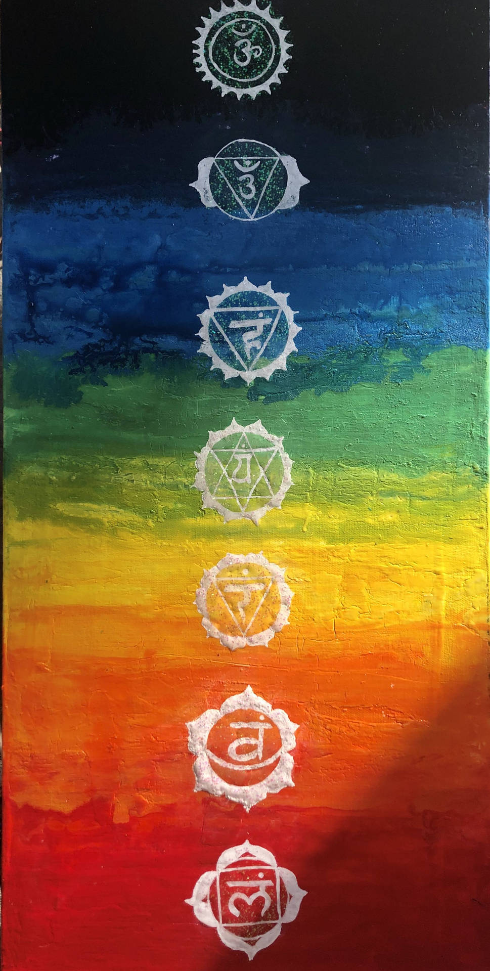 Chakra Rainbow Art Background