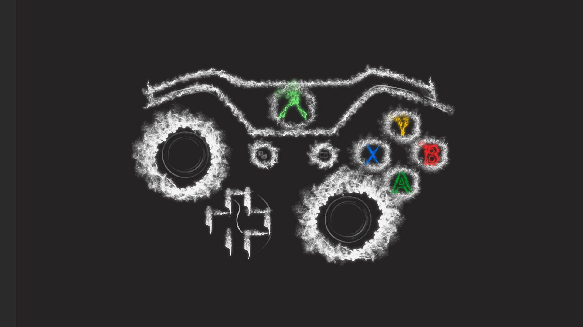 Chalk Drawn Xbox Controller Background