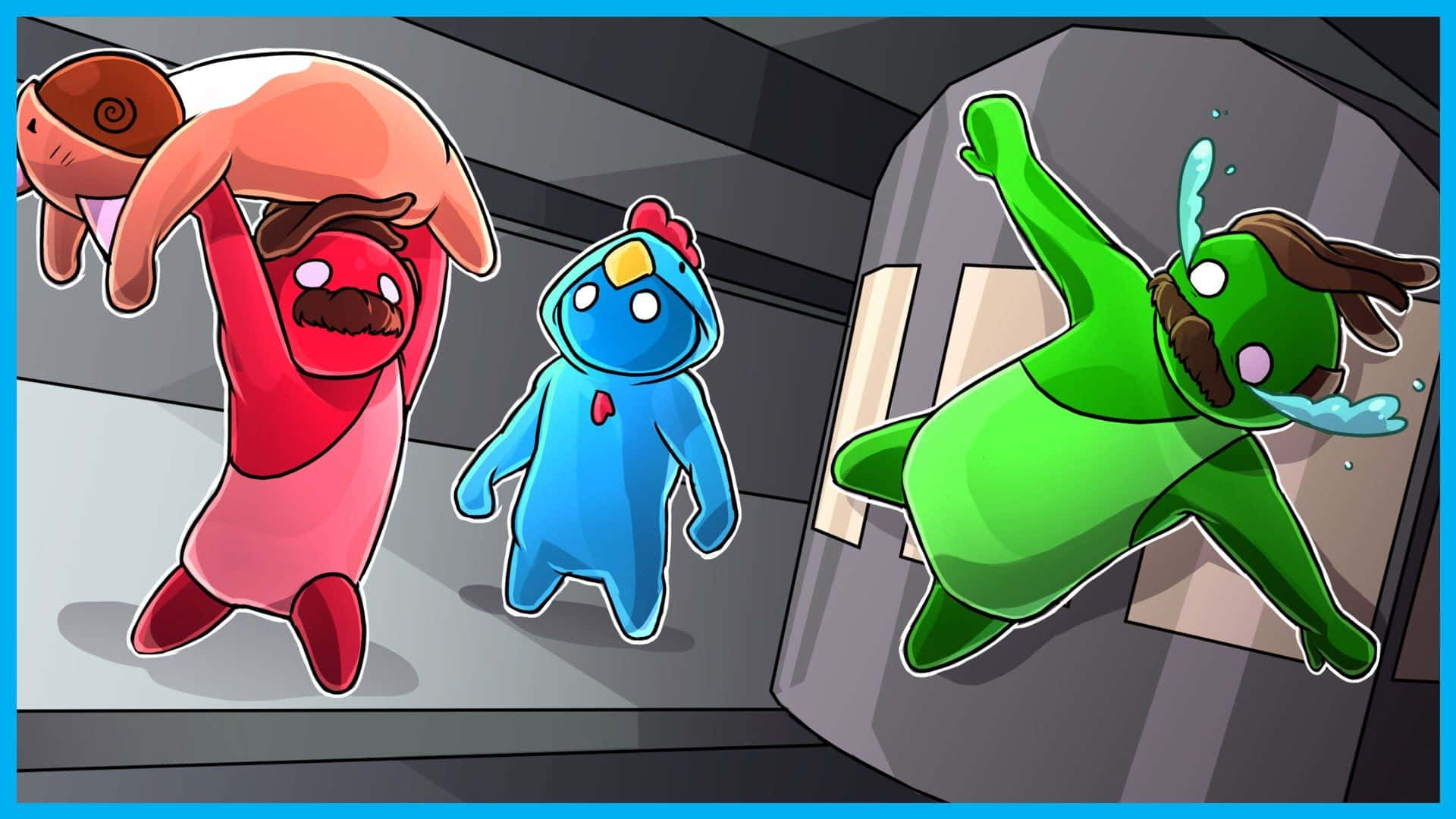 Challenge Your Friends To A Game Of Gang Beast Background