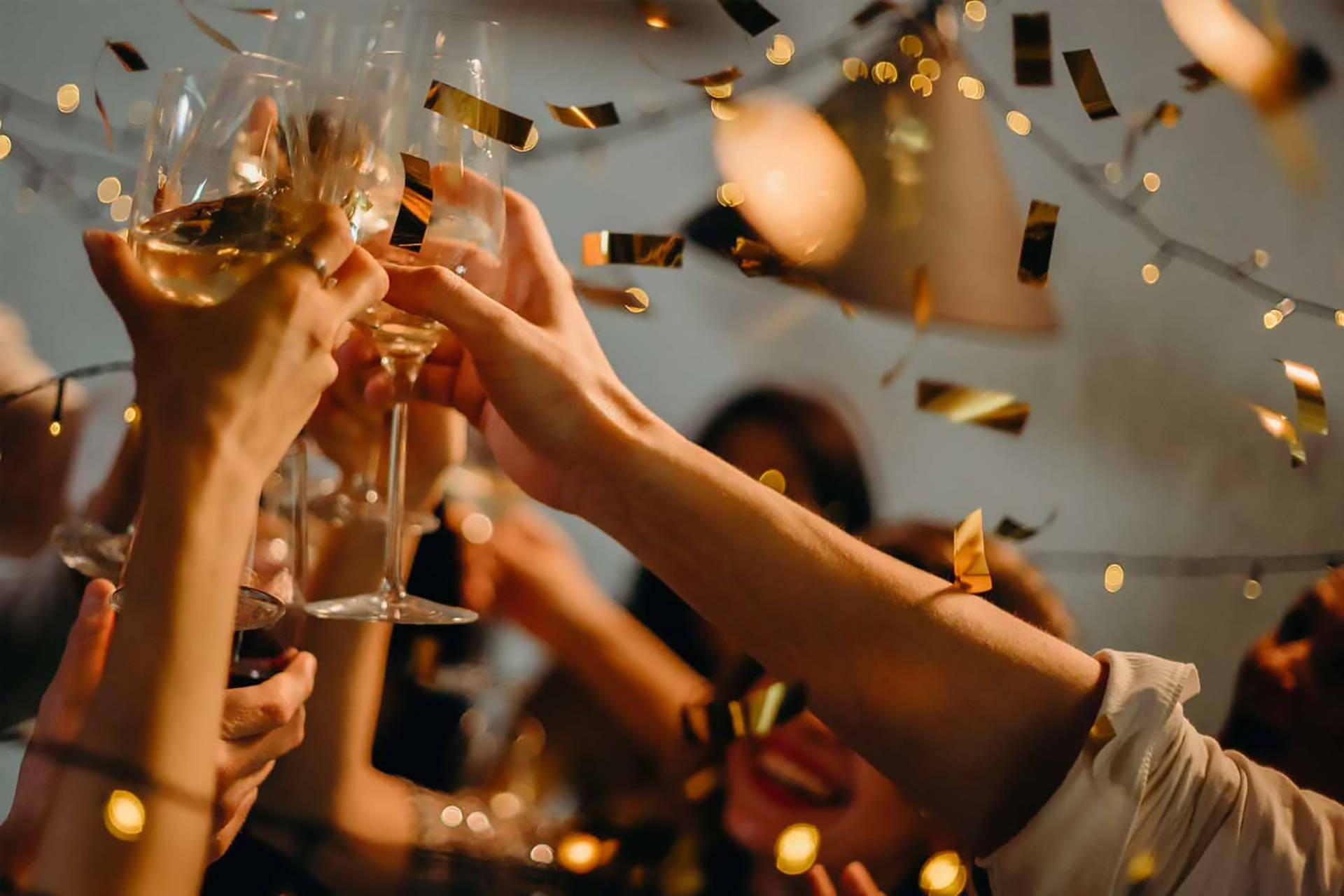 Champagne Party Blurred Background Background