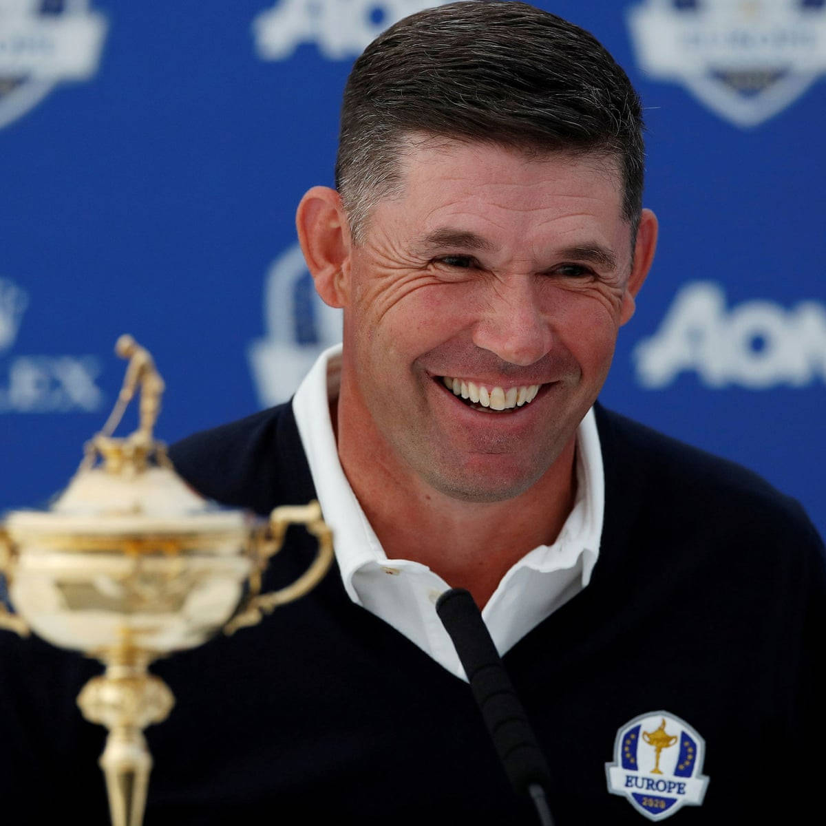 Champion Golfer Padraig Harrington In An Elated Victory Moment Background