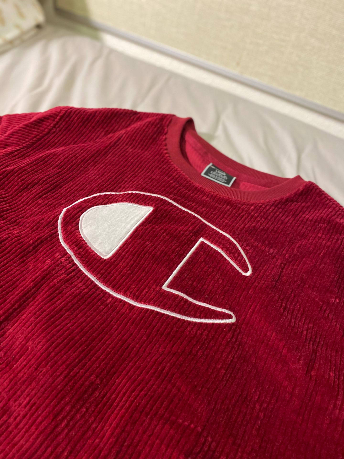 Champion Red Wool Sweatshirt