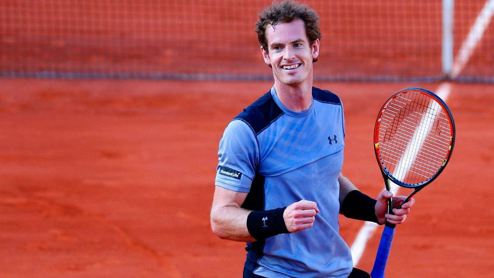 Champion Smile - Andy Murray With His Tennis Racket