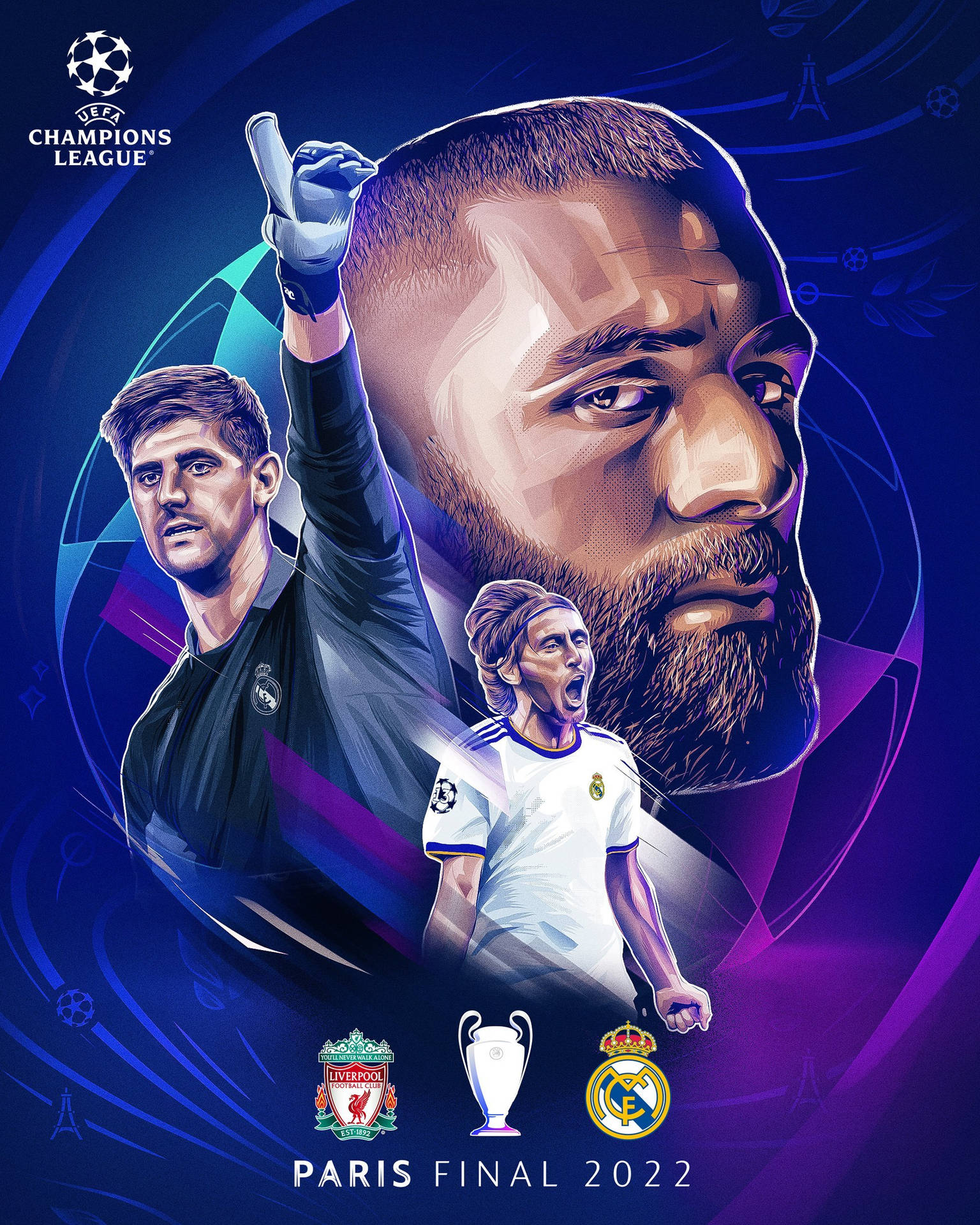 Champions League 2022 Finals Poster Background