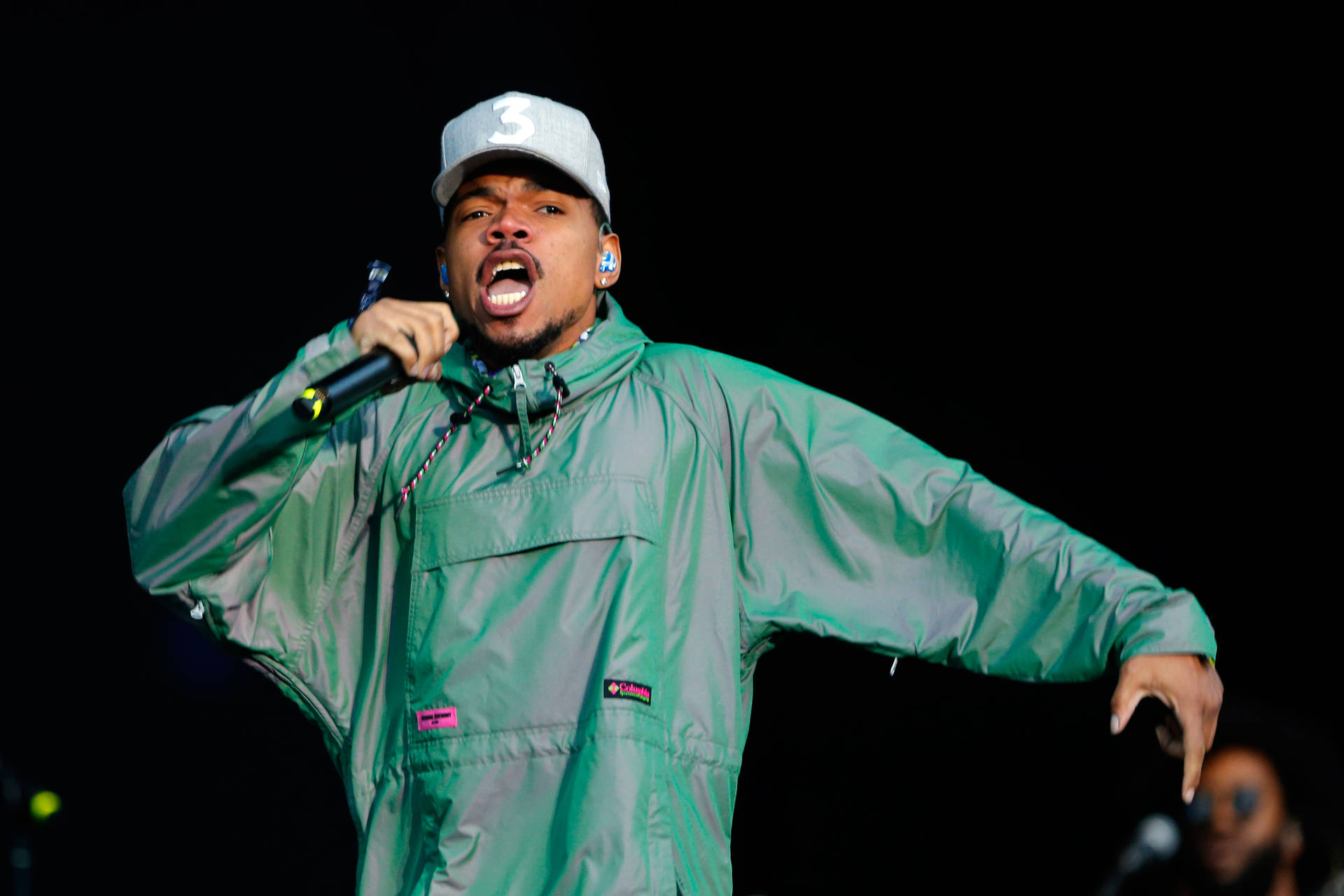 Chance The Rapper Green Jumpsuit Background