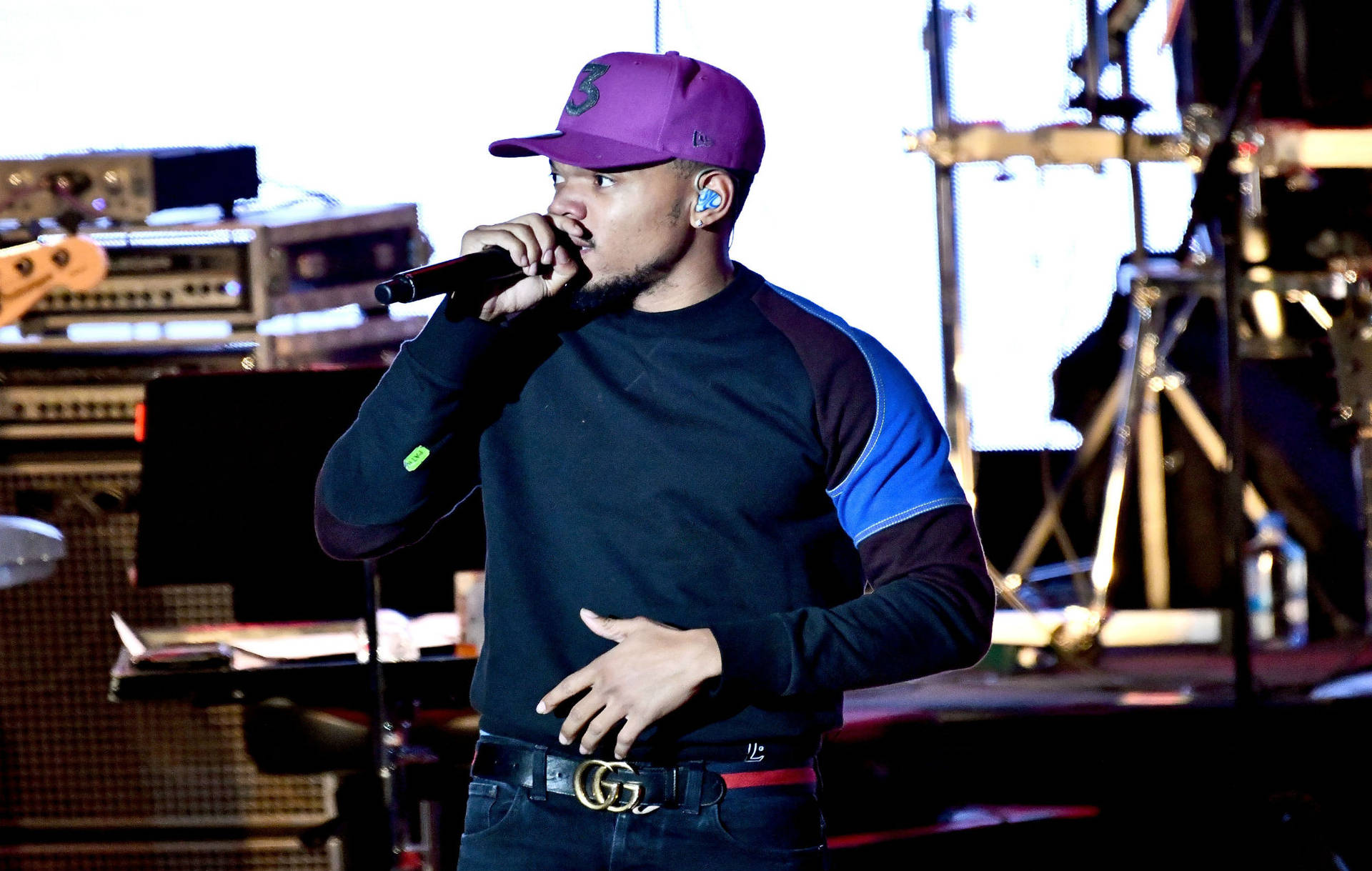 Chance The Rapper Purple Cap Background