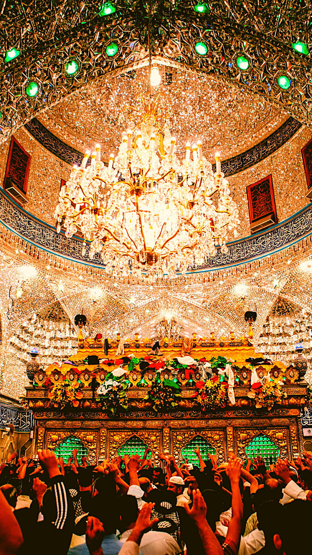Chandelier Imam Hossain Shrine Karbala Background