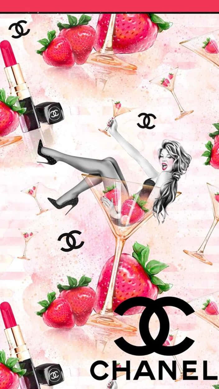 Chanel Girly Portrait Background