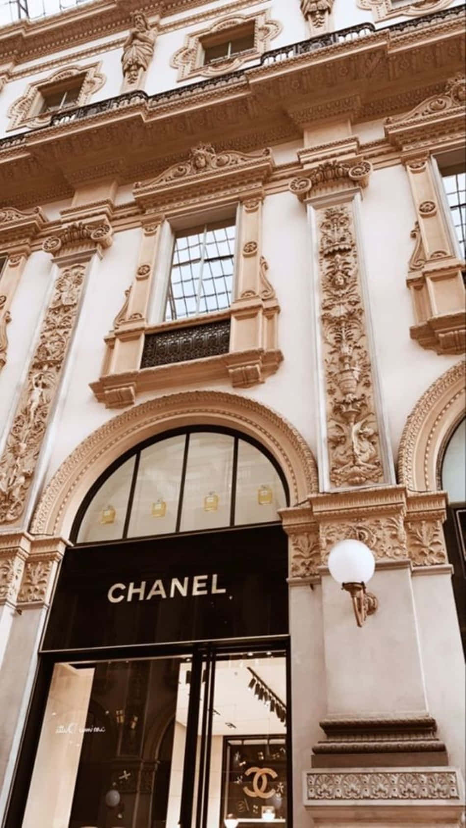 Chanel Store In Milan Background