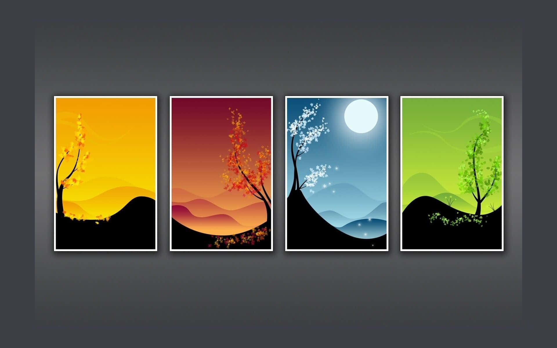 Change Of Seasons Artwork Frames