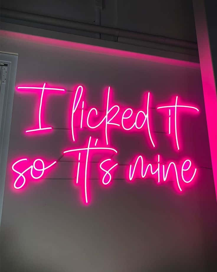 Channel Your Inner Bad Girl With Pink Background