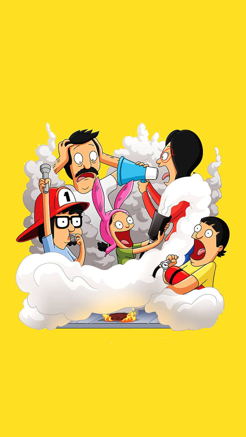Chaotic Belchers From Bobs Burgers Background
