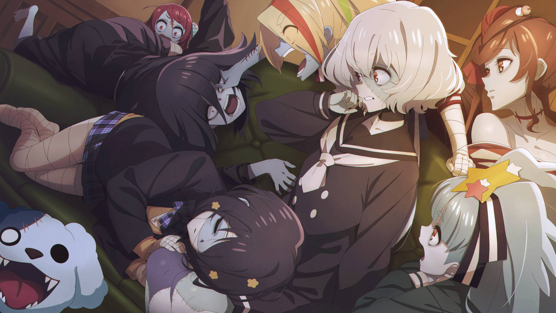 Chaotic Characters Of Zombie Land Saga Background