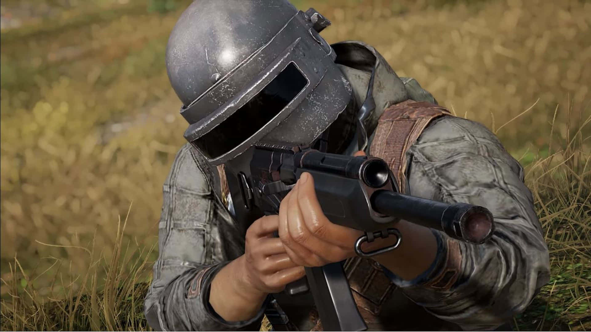 Character Aims Gun Pubg 1920x1080