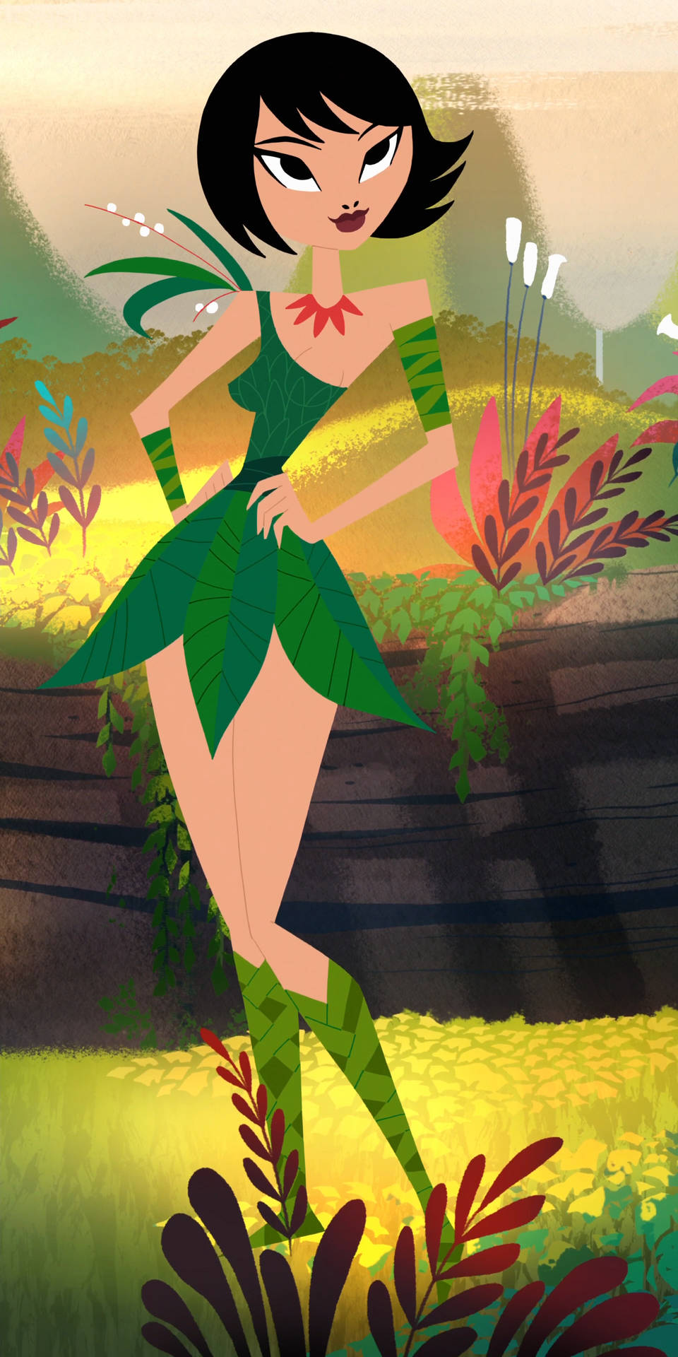 Character Ashi In Samurai Jack Background