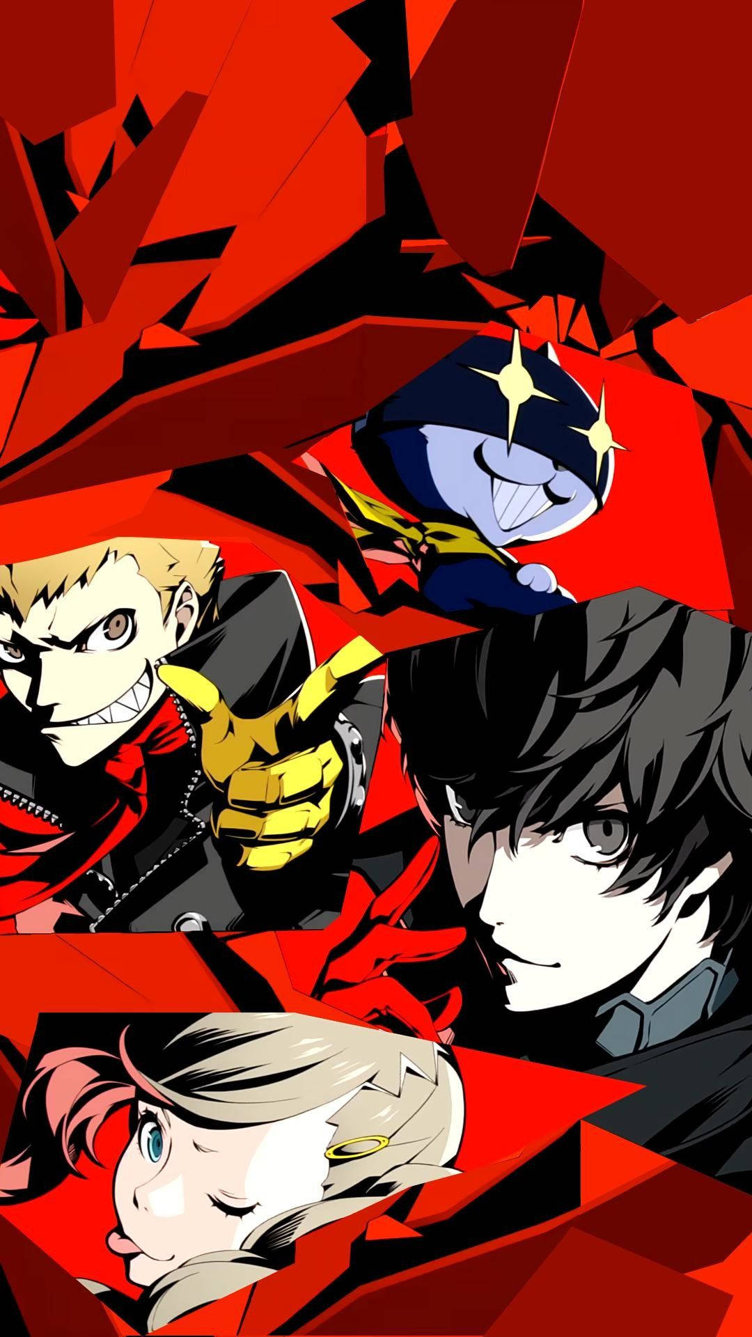 Characters Collage Persona 5 Phone Background