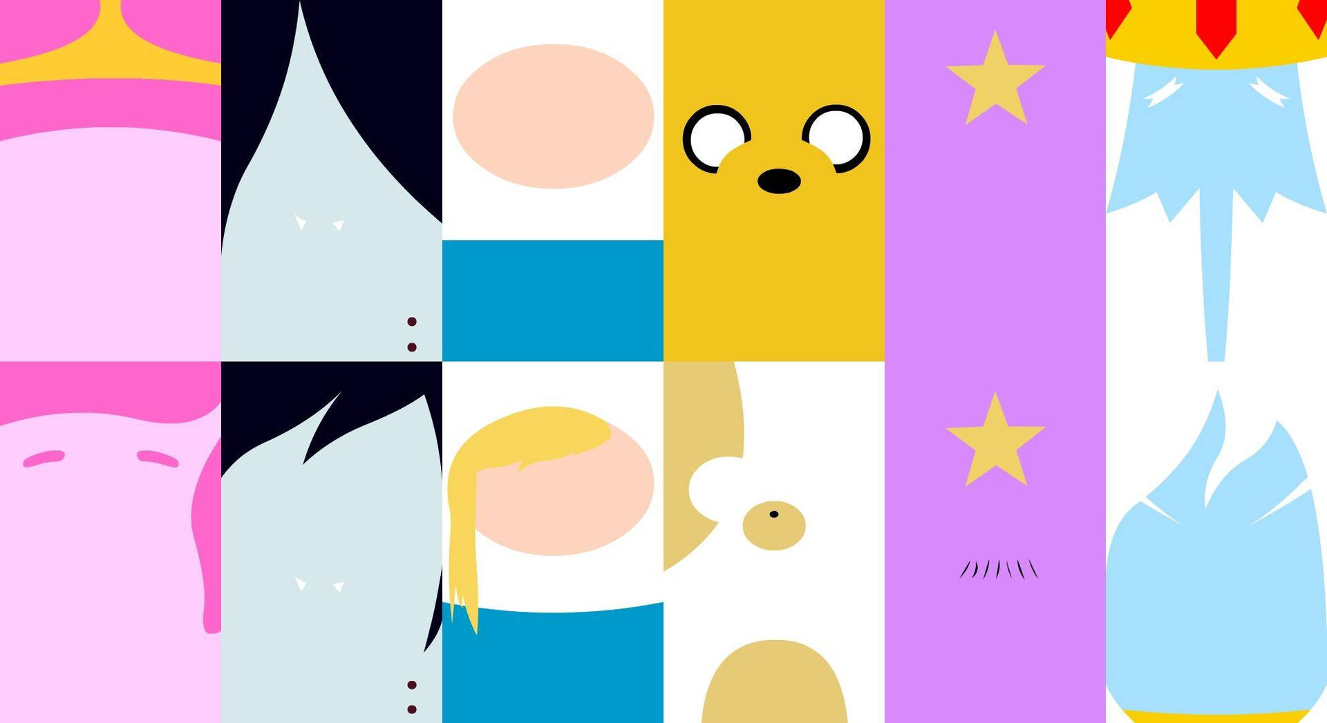 Characters Of Adventure Time Laptop Background