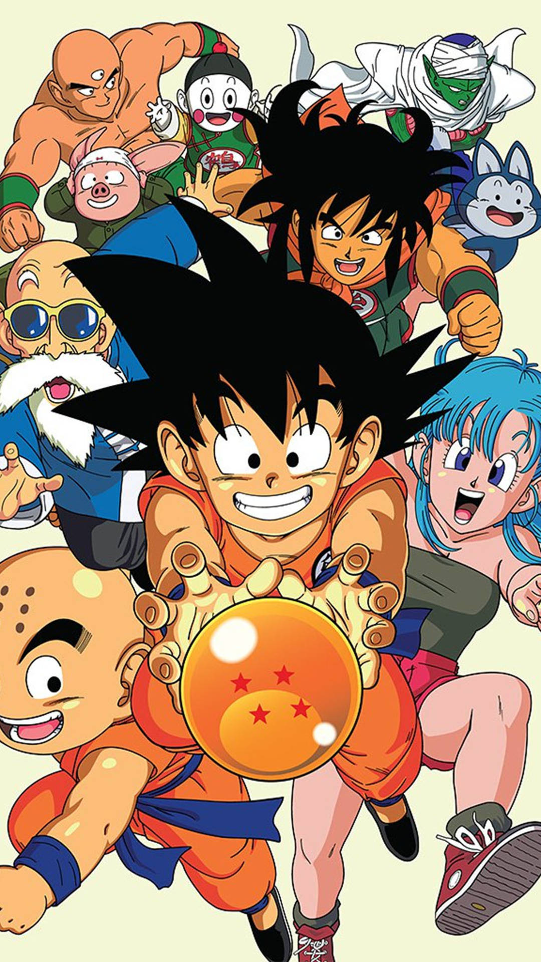 Characters Of Dragon Ball Z Iphone Background