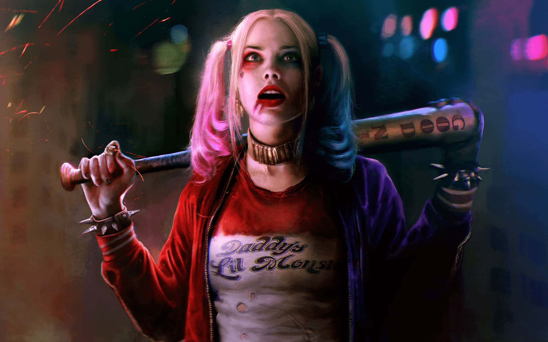 Characters Of The Suicide Squad - Harley Quinn And The Rest Of The Team Of The Supervillains Assembled By Amanda Waller. Background