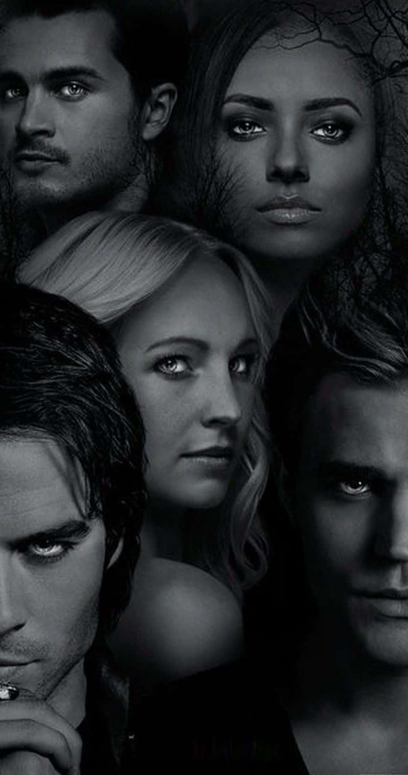 Characters Of The Vampire Diaries Iphone Background