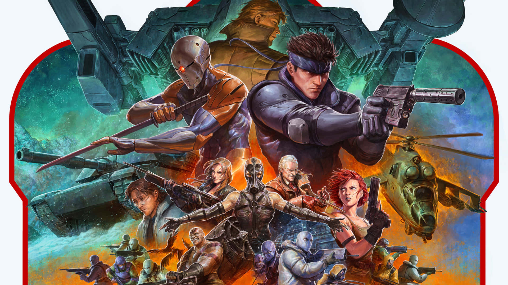 Characters Of The Video Game Metal Gear 4k Background