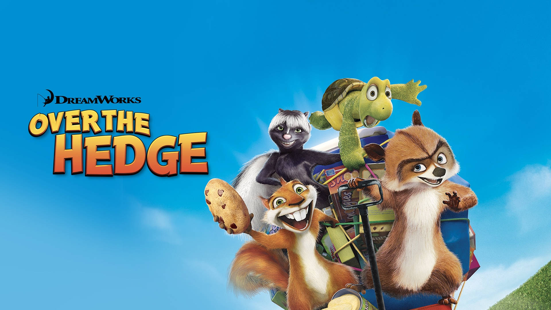 Characters Poster Over The Hedge Background