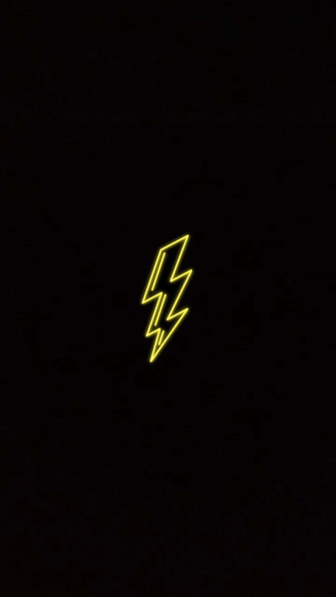 Charge Your Iphone With Ease With A Lightning Bolt Background