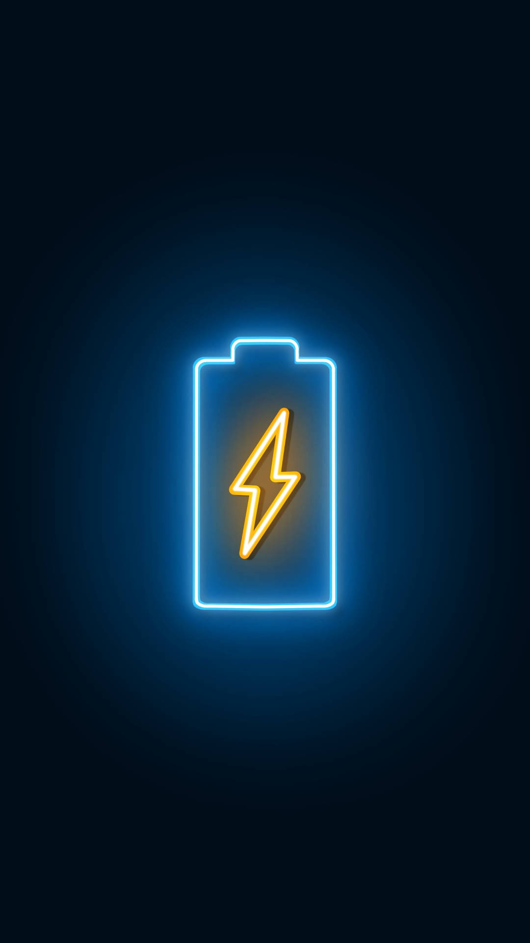 Charging Battery Neon Aesthetic Iphone Background