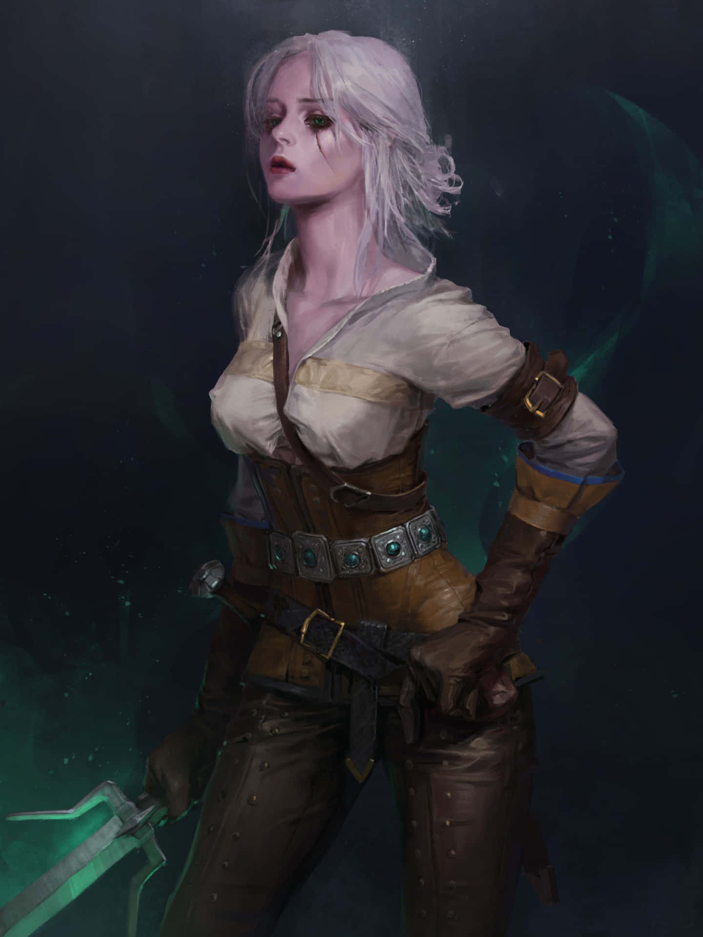 Charismatic Ciri Witcher 3 Phone Background