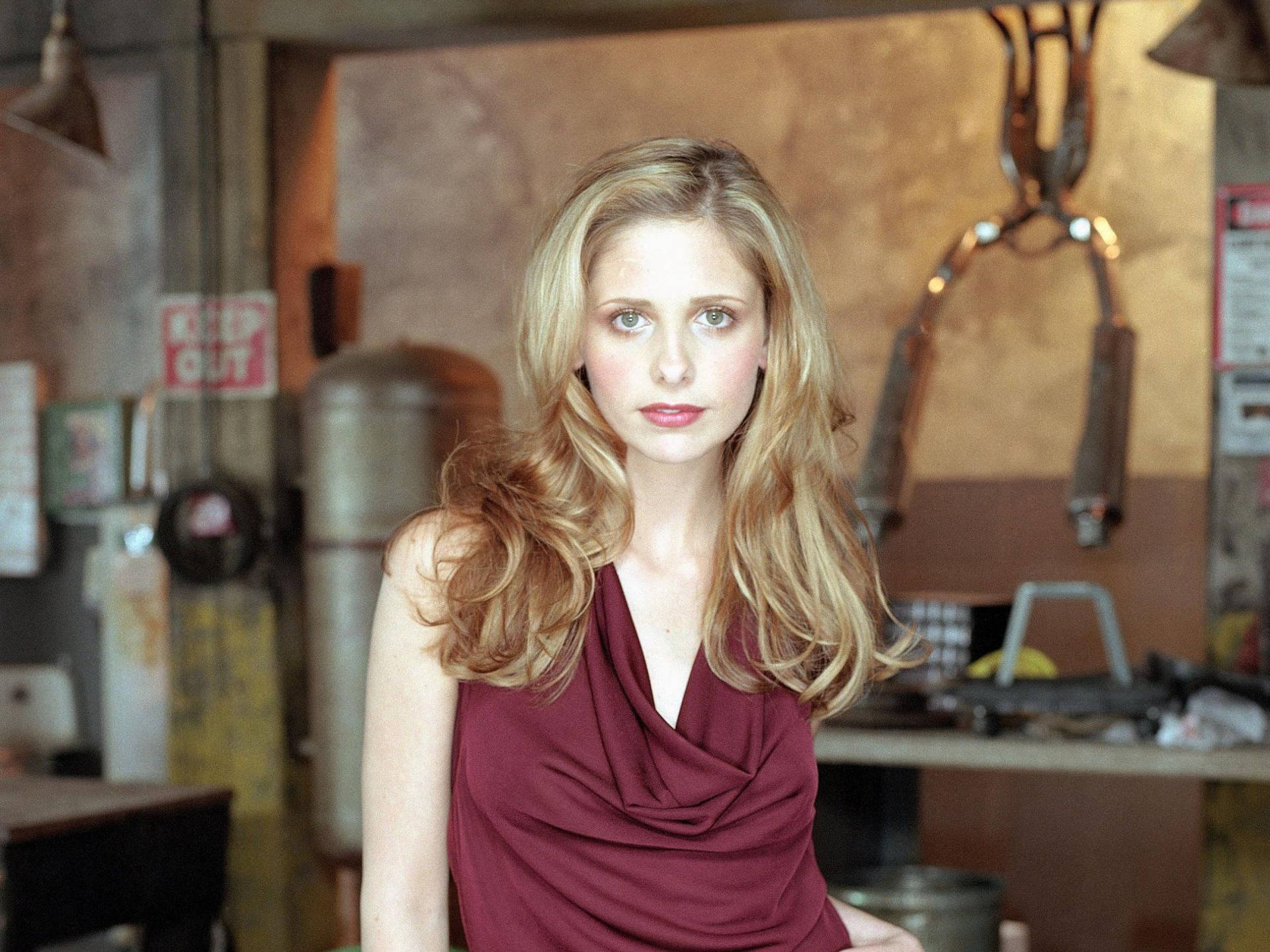 Charismatic Sarah Michelle Gellar During A Publicity Photoshoot.