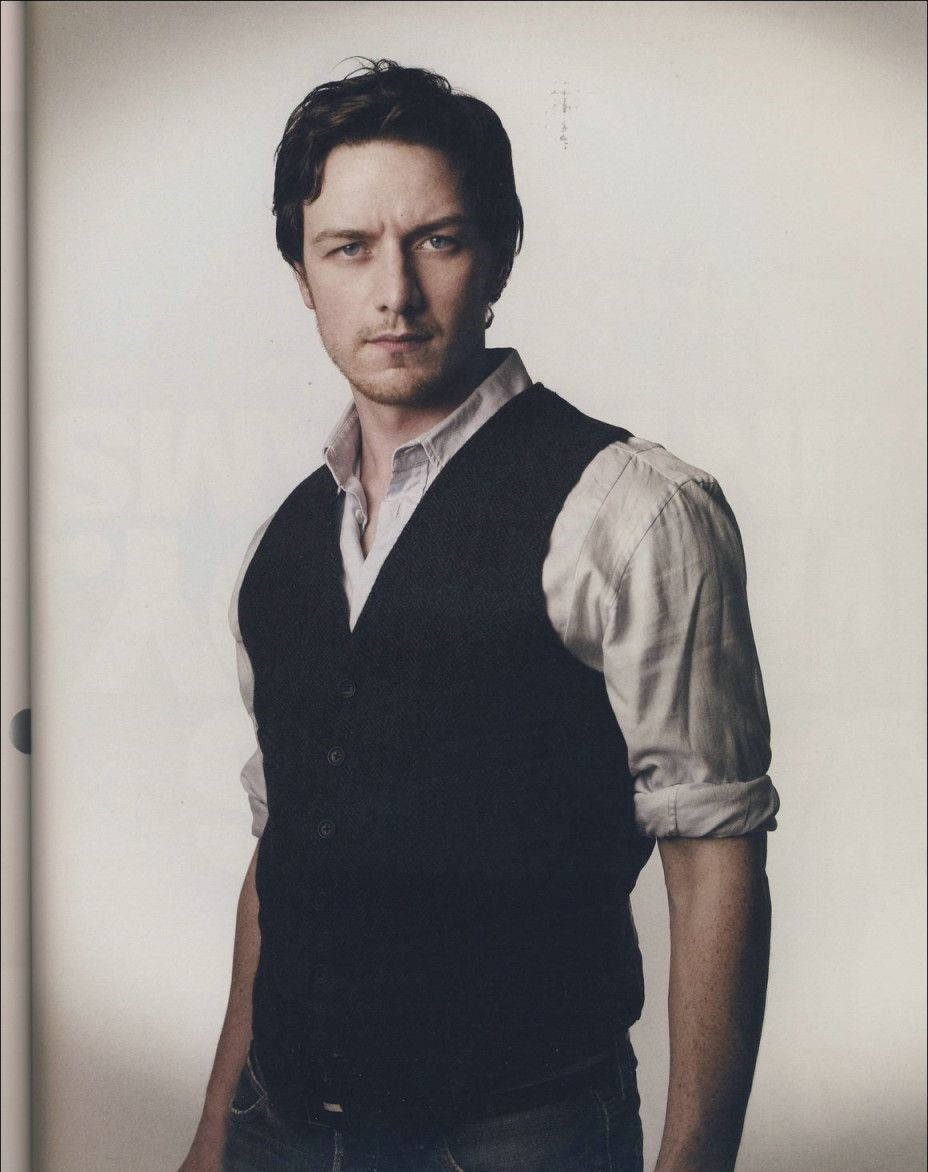 Charismatic Scottish Actor James Mcavoy In A Professional Photoshoot Background