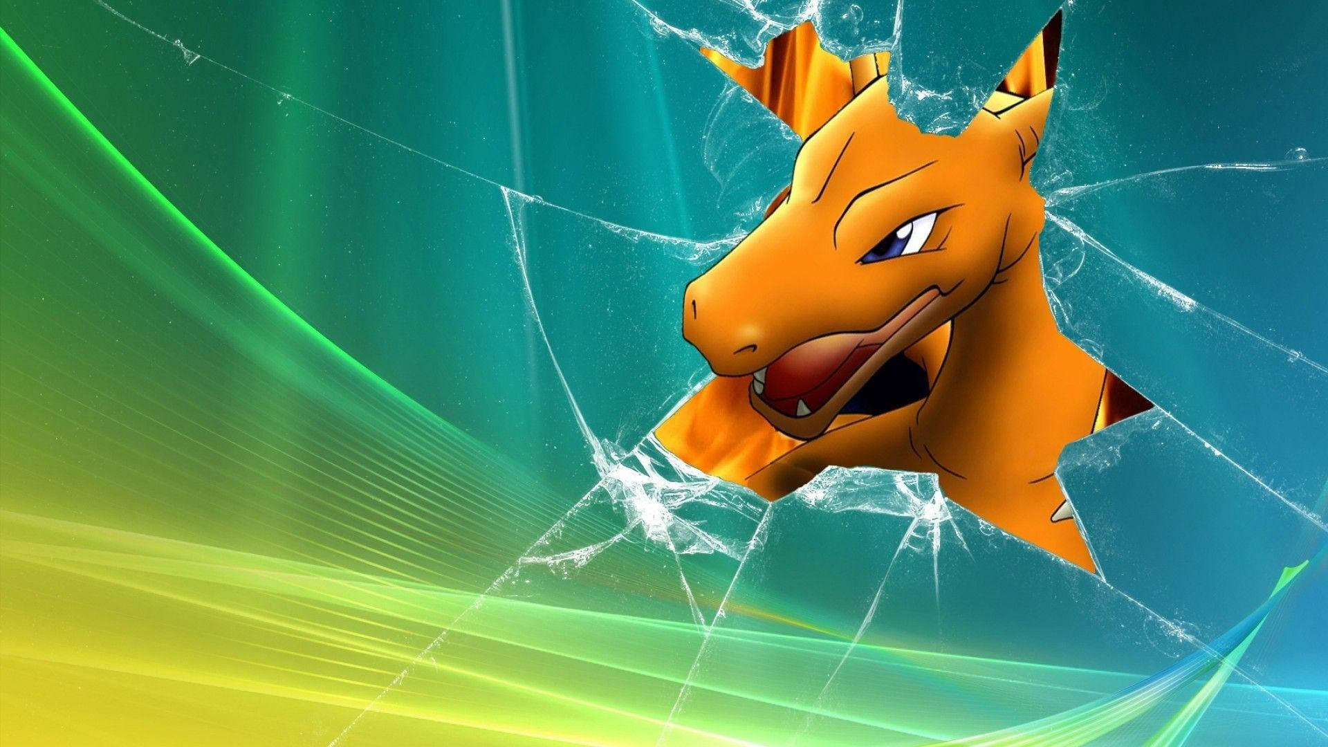 Charizard - A Powerful Dragon-type Pokémon Background