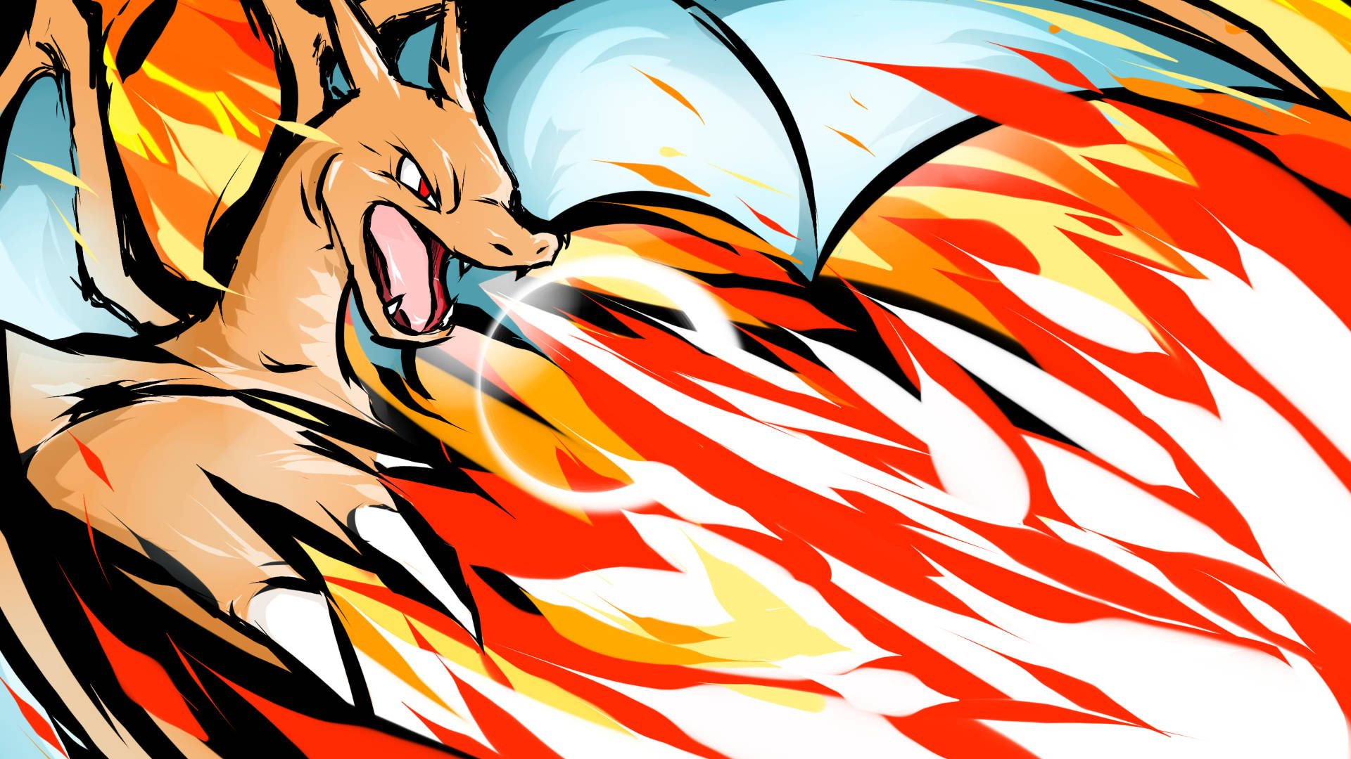 Charizard Breathes Fire And Soars The Skies! Background