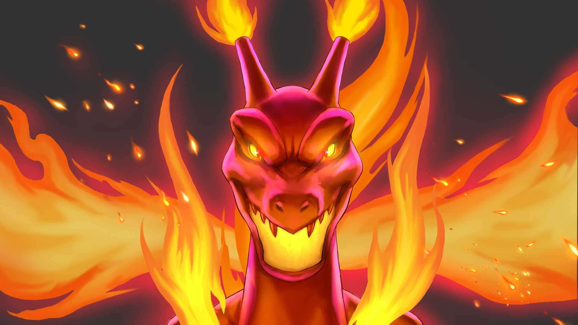 Charizard, The Legendary Fire-type Pokemon Background