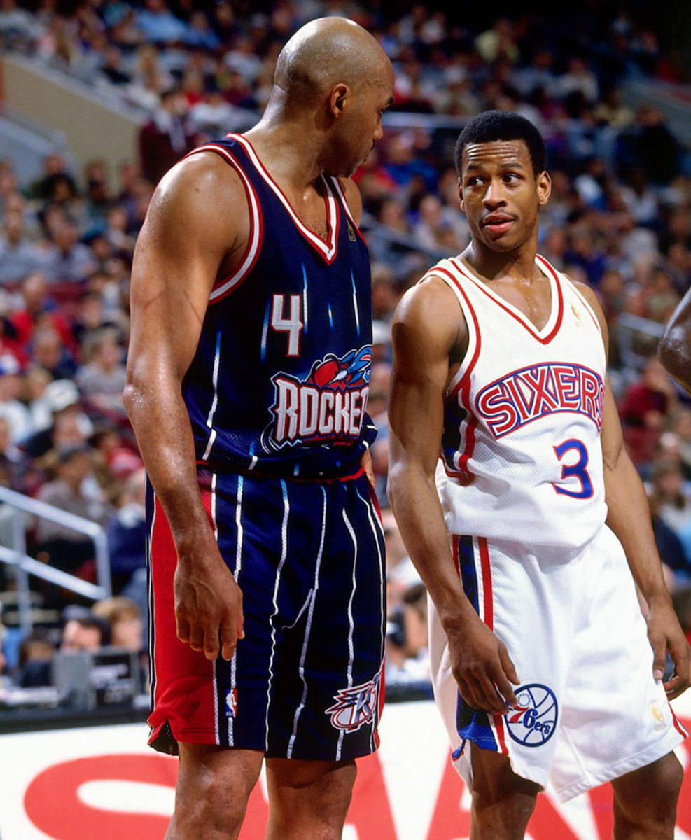 Charles Barkley Allen Iverson Rockets Sixers Nba Background