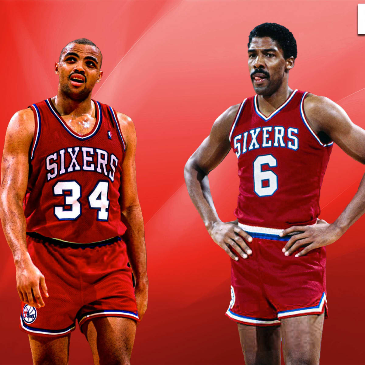 Charles Barkley Julius Erving Basketball Nba Sixers Background