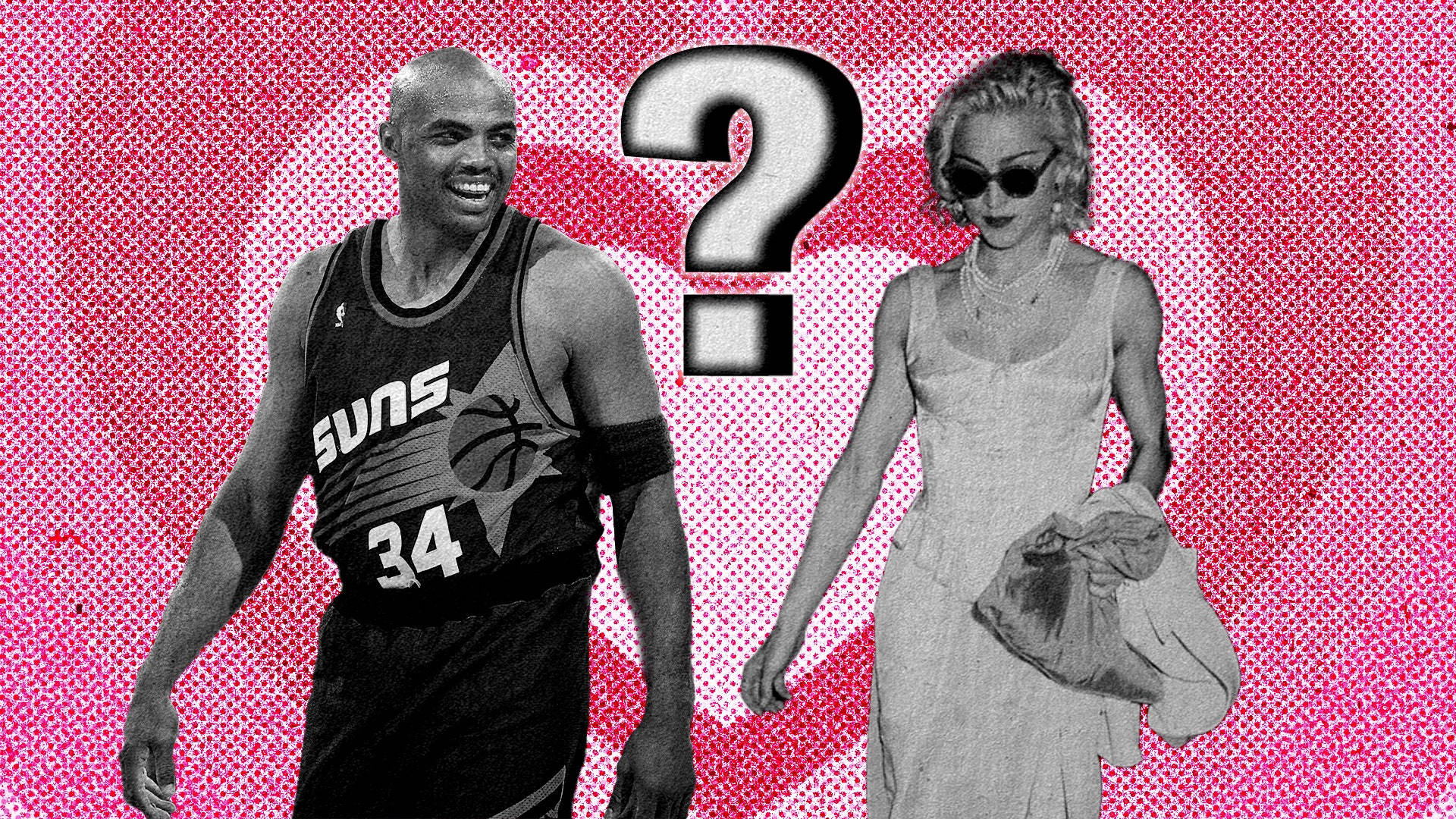 Charles Barkley Madonna Pop Queen Lovers Couple Background