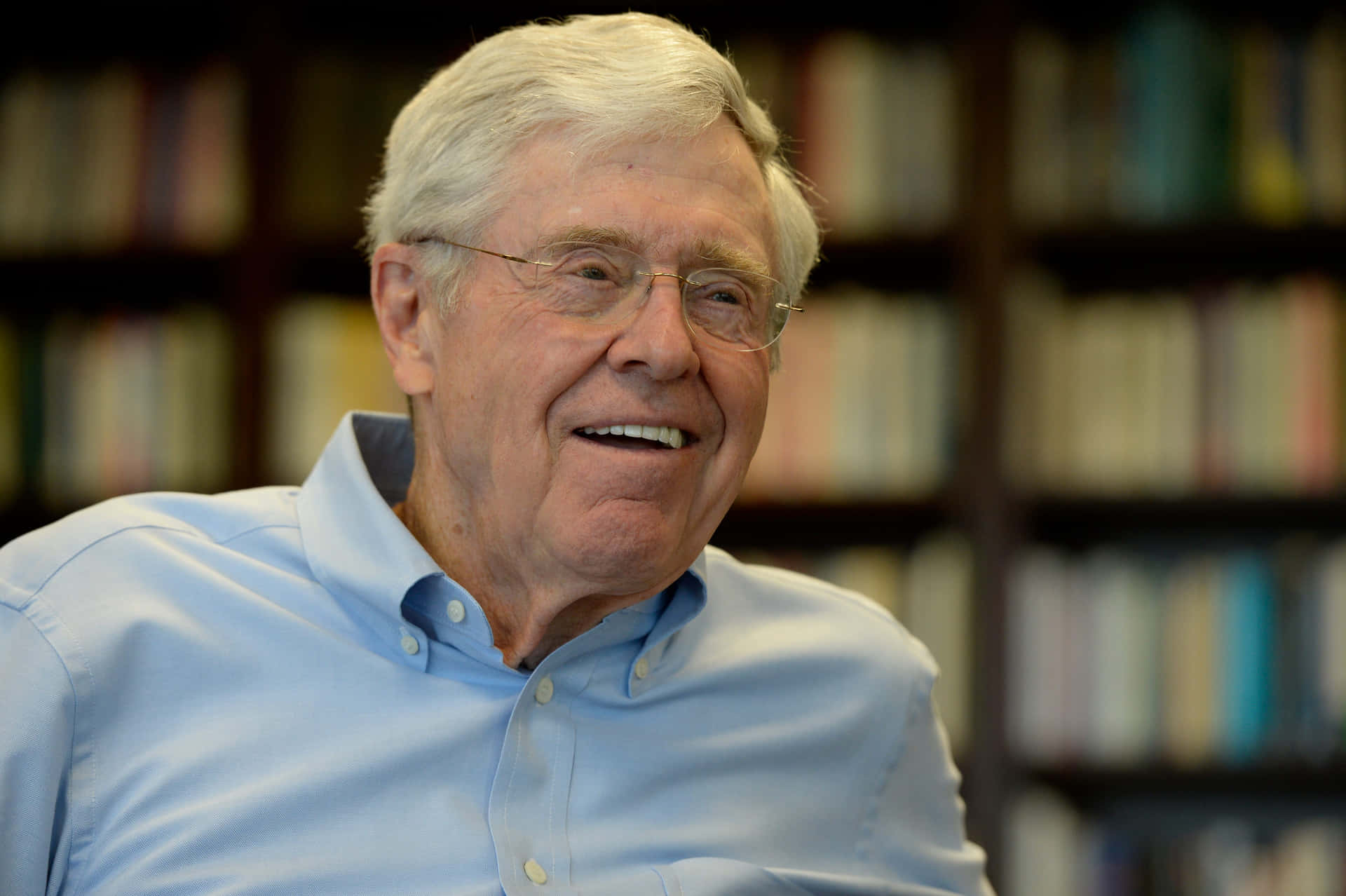 Charles G. Koch Seriously Face Background