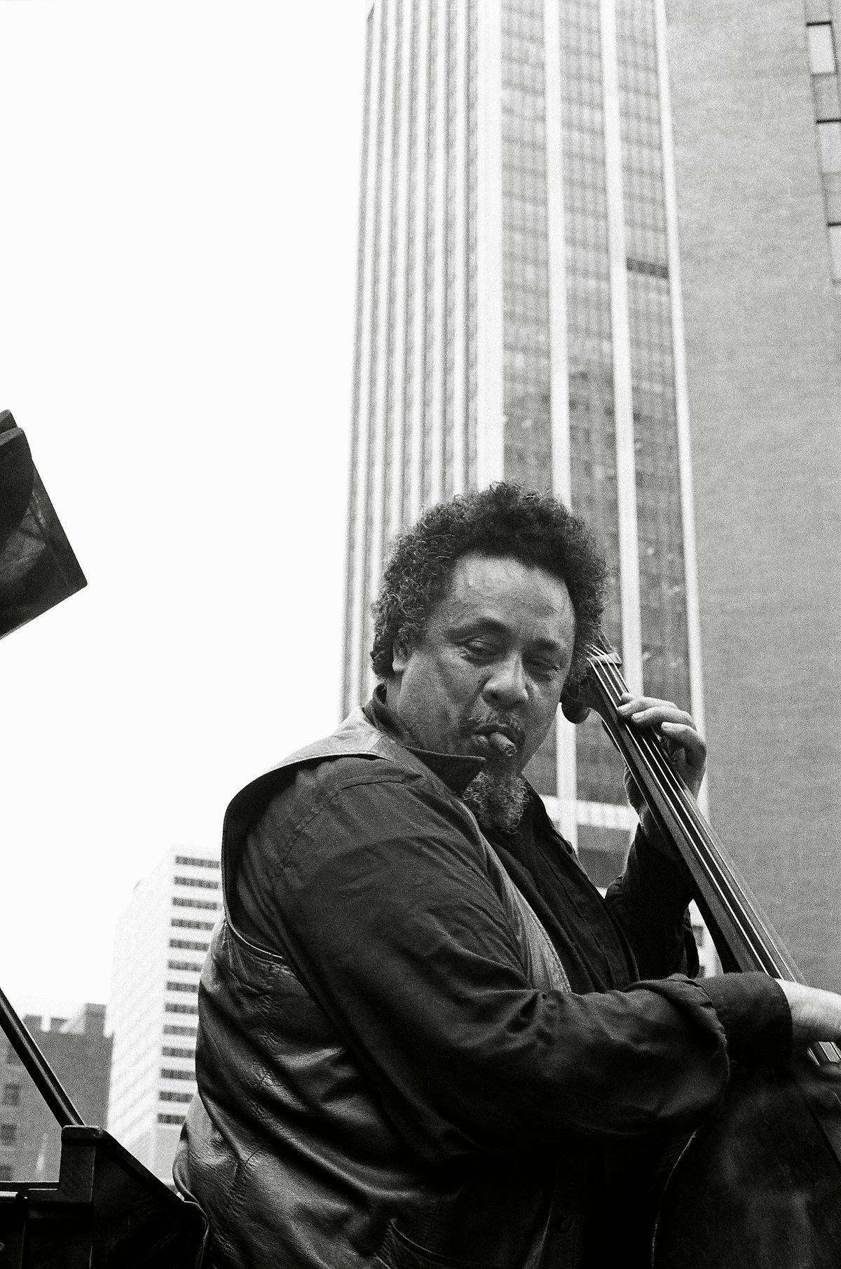 Charles Mingus Candid Shot Background