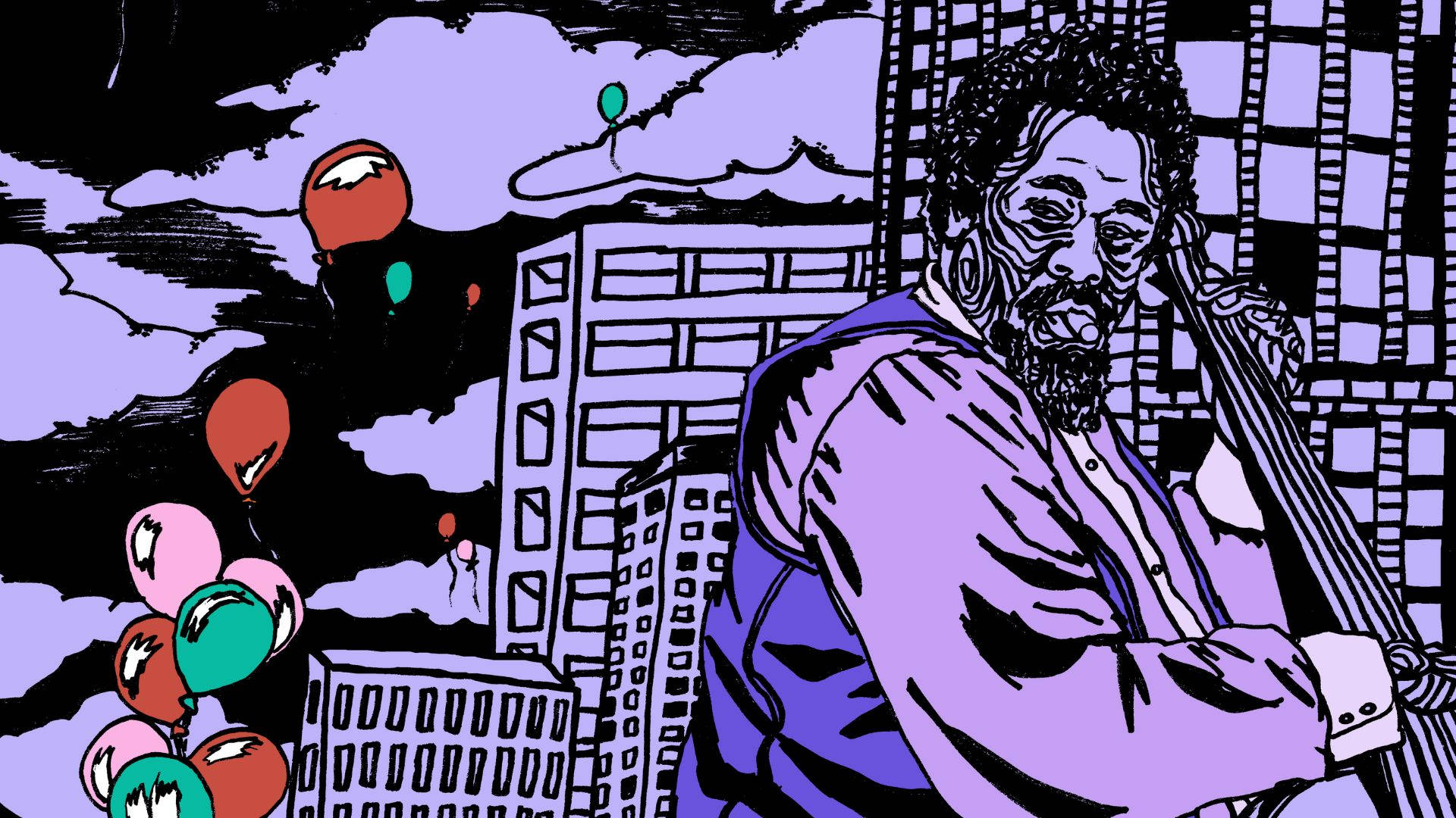 Charles Mingus Digital Illustration