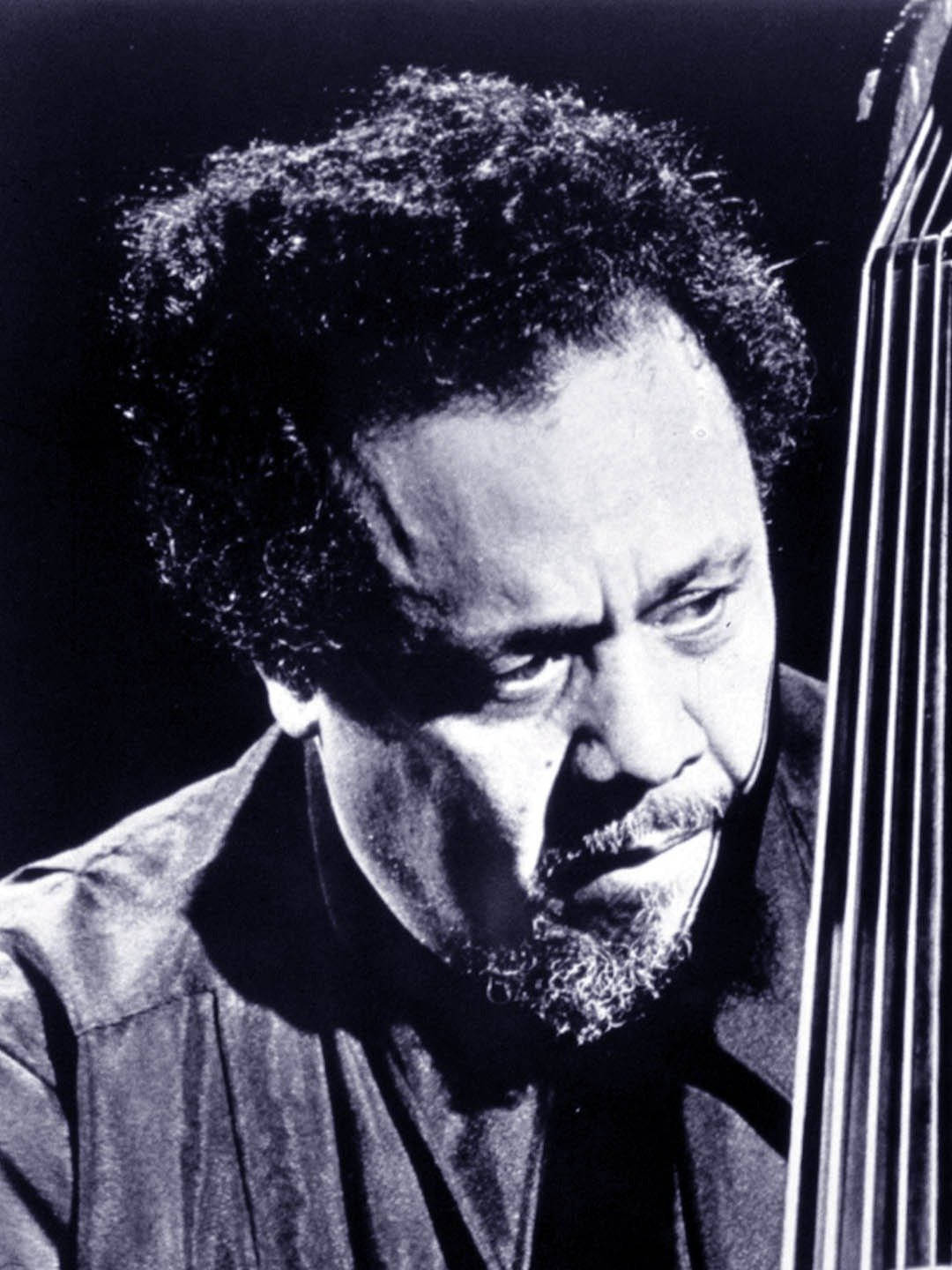 Charles Mingus Greyscale Portrait