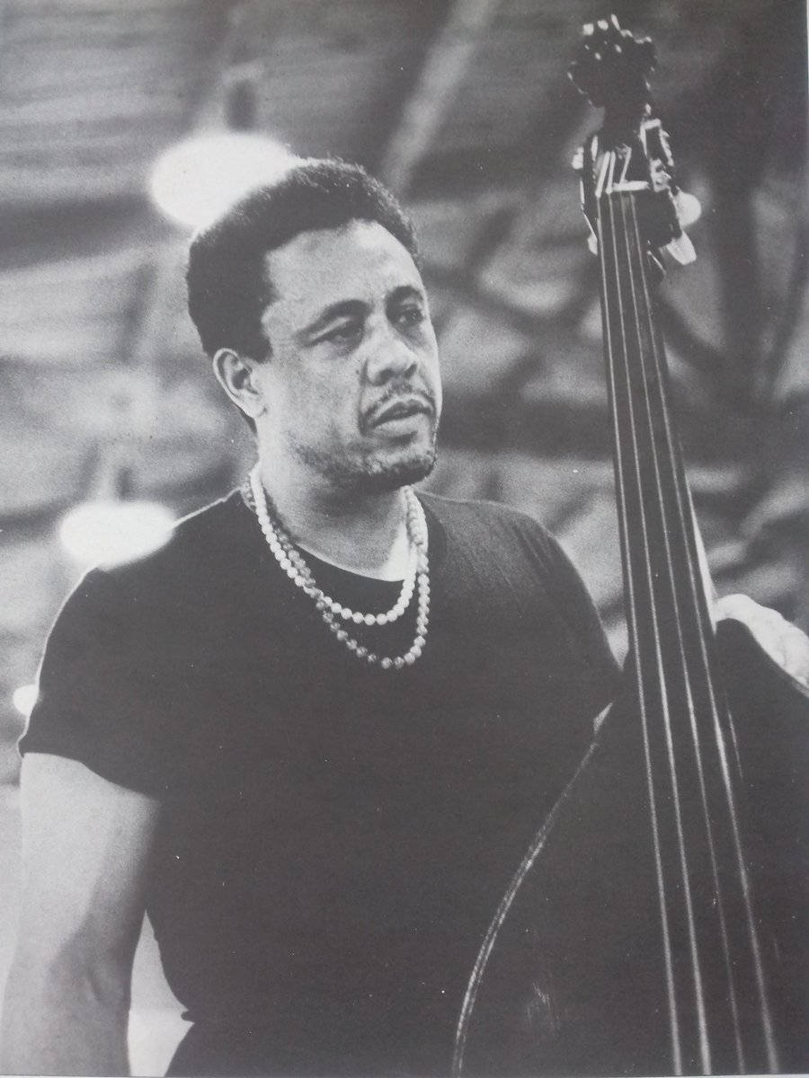 Charles Mingus In Black Fitted Shirt Background