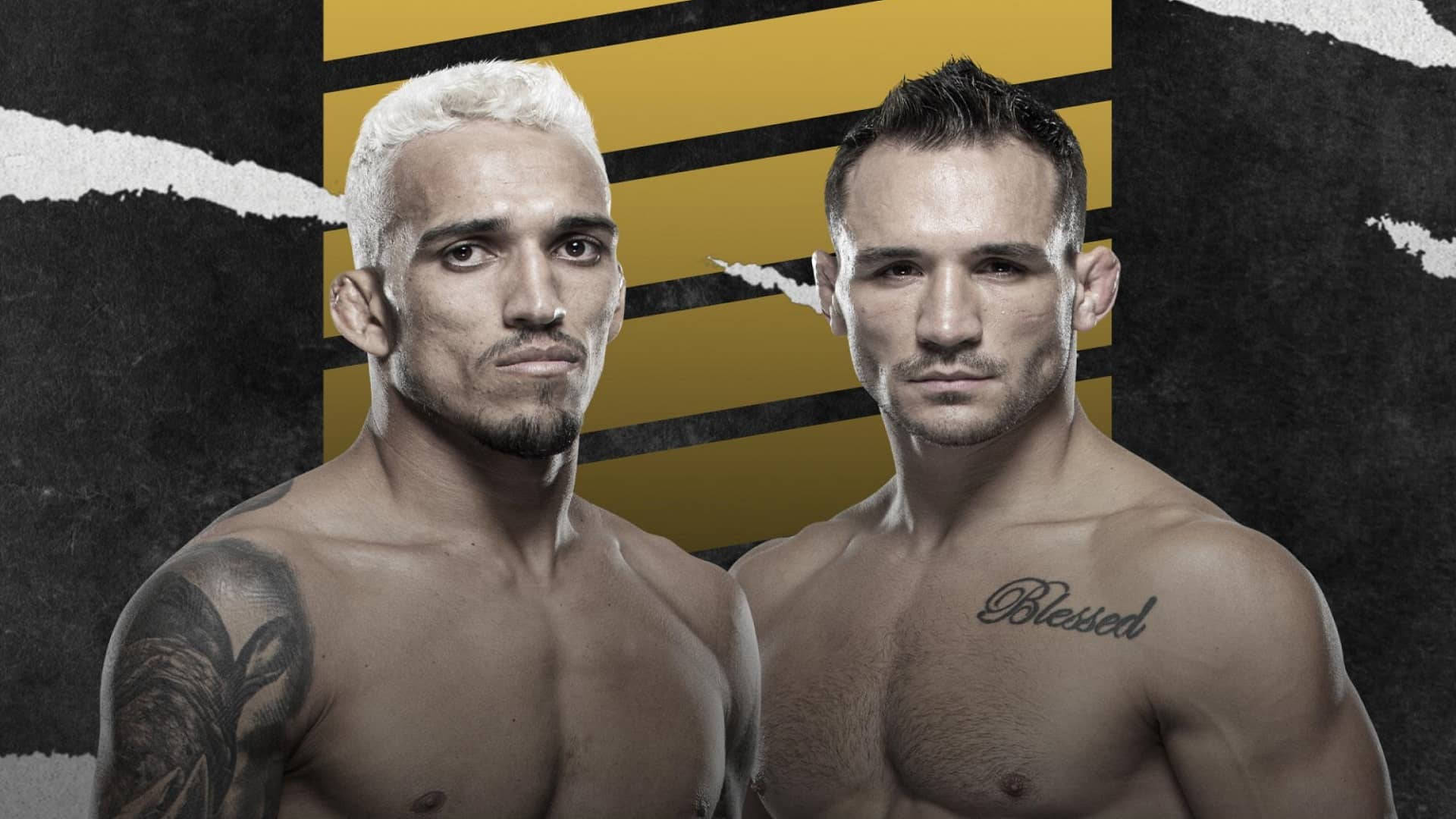 Charles Oliveira And Michael Chandler Poster Background